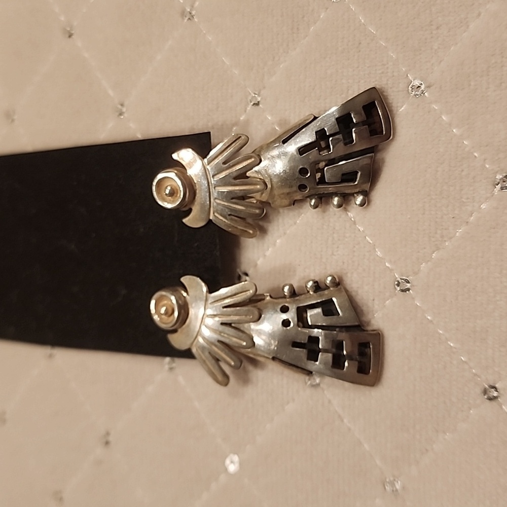 Vintage 1950s signed Taxco VOO earrings - Rare Find!! - Picture 2 of 7